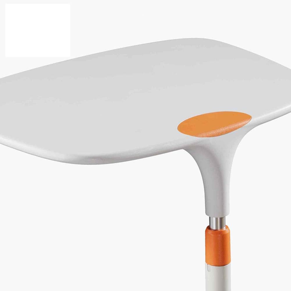 Side Table/End Table,Side Tables ABS Material Coffee Table Living Room Bedroom Laptop Table Snack Table Height Adjustable Leisure Table 58 * 44.5 * 63.5-82CM Two Colors Multi-Function