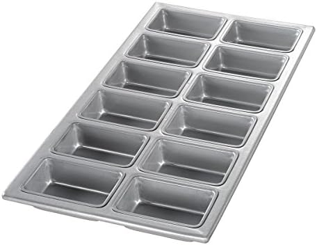Chicago Metallic Aluminized Steel Mini-Loaf Pan for 12 Mini-Loaves