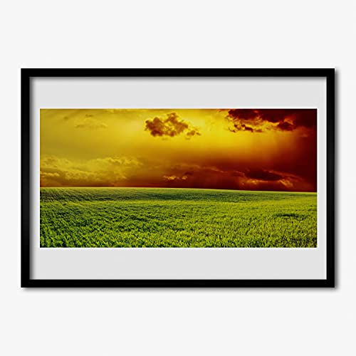 Affiche de paysage pour illuminer un salon sombre avec cadre photo 70x50