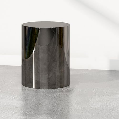 Soporte de exhibición de postres de metal para fiestas, soporte cilíndrico negro para tartas con tapa, 32,5 x 40 cm, perfecto para bodas, cumpleaños, eventos y celebraciones