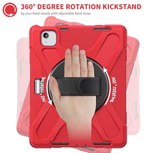 Coque iPad Air 11 M3 antichoc robuste avec sangle épaule réglable