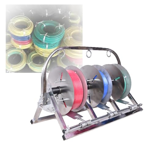 Soporte portátil para bobinas de alambre y organizador de cables vertical 2