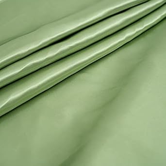 54-Inch x 10 Yards Sage Green Satin Fabric by The Bolt - Wedding Party Events Decorations Sewing DIY Crafts Costumes