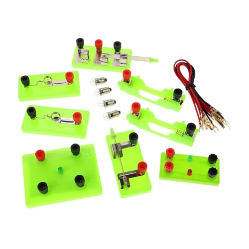 Gogogmee Kit de Eléctrico Educativo para Aprendizaje Stem Completo con Bombilla y Cables Seguros para Experimentos de Física y Electricidad Aula Escolar