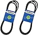 2 Pack Stens 265-181 OEM Replacement Belt Fits John Deere TCU13195
