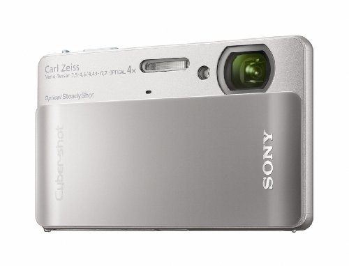 Sony Cyber-shot DSC-TX5 10.2MP CMOS Digital Camera with 4x Wide Angle Zoom with SteadyShot Image Stabilization and 3.0 Inch Touch Screen LCD (Silver)