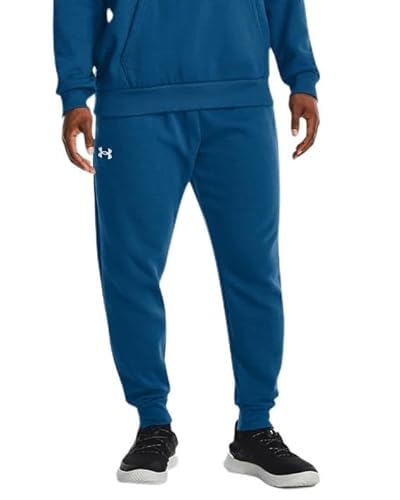 Under Armour mens Rival Fleece Jogger, (426) Varsity Blue / / White, X-Large Tall