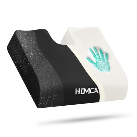 HOMCA Cojín Antiescaras para Silla de Ruedas, Cojin Coxis de Espuma Memoria con Funda Impermeable, Cojin Asiento Ergonómico para Oficina, Coche, Sofa, Hogar 40x45x7,5cm