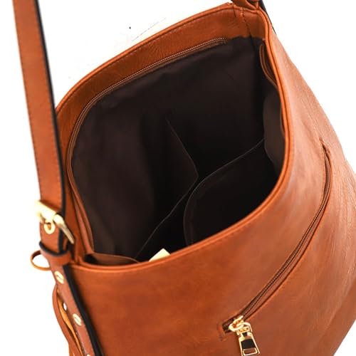 Women's Tassel Fringe Shoulder Bag, PU Leather Messenger Bag, Adjustable Strap, Large Capacity for Daily Use4