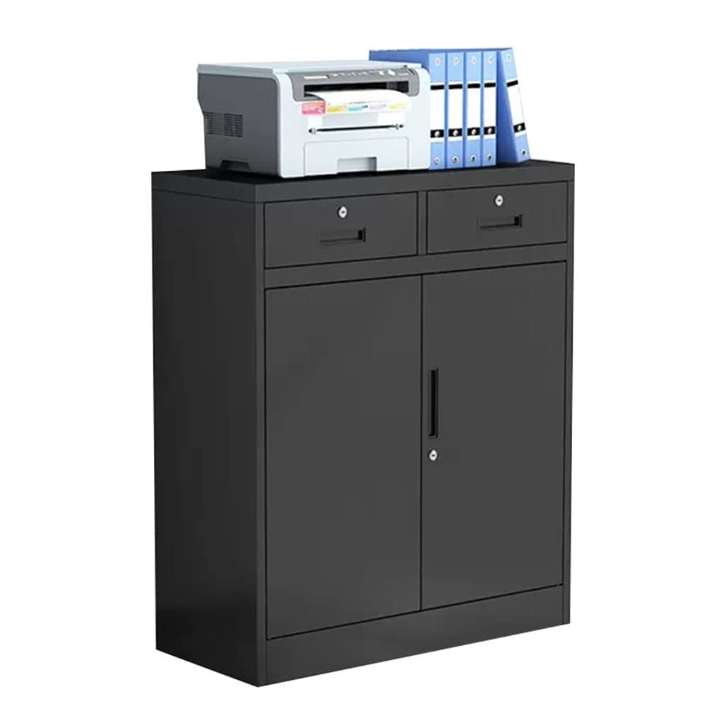 Aioneer A3 Lockable Black Steel Filing Cabinet With Strong Bearing Capacity For Home Office Use-90X40x109cm