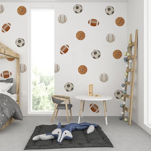 Vinilo decorativo de balones deportivos para pared miniatura 4