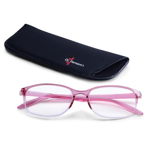 Image of DR.HARMANN'S READING GLASSES FITTED WITH BLUE BLOCK LENS (Model: Library 8 Computer Readers with Blue Light Blocking and Blue Rays filter)