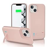 【Duplica la duración de tu batería】Funda batería portatil protectora recargable de 5000 mAh para iPhone 13 Mini/12 Mini. Hasta un 200 % de la batería estándar ofrece 120 horas de tiempo de espera, 60 horas de escucha de música, 13 horas de video y 3 horas de juegos. Esta funda de batería se puede cargar en cualquier momento y en cualquier lugar, será la mejor opción para viajar y trabajar.