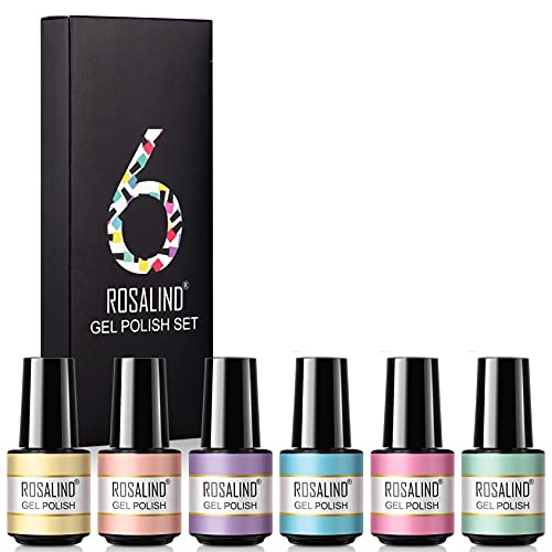 Gel Nagellack Set, Regenbogen Gel Nagellack Set getränkter LED Nagellack, geeignet für Nagelstudio Nageldesign Starter…