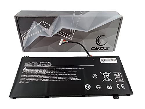 CYDZ® 11.4V 4605mAh laptop accu AC14A8L 3ICP7/61/80 934T2119H voor Acer Aspire V15 Nitro VN7 VN7-571 VN7-571G VN7-572 VN7-572G VN7-591 VN7-591G VN7-791 VN7-791G VN7-792 VN7-792G