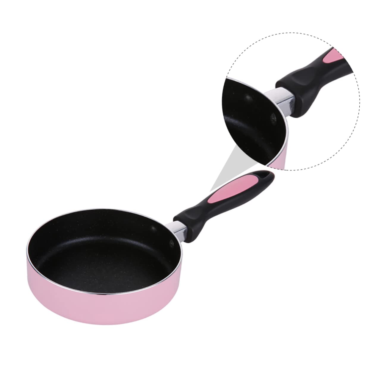 Mikinona Antihaftepfanne für Küche und Esszimmer für Induktions und Gasherde aus Aluminiumlegierung Rosa Antihaftpfanne 16cm Stabile Langlebigkeit Universalpfanne