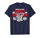 Gonzaga Bulldogs Sweet 16 2024 March Madness Basketball Navy T-Shirt