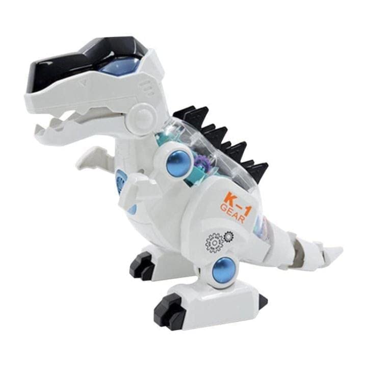 OCTRA Lighting Toy Plastic 3D with 360 Degree Rotation/Funny Musical Diano Toy with Flashing Lights for Kid Toy/Sound and Light Car Toy for Boys (Concept Dino) (Concept Dino)