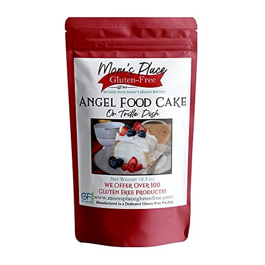 Mom's Gluten Free Angel Food Cake Mix,1-Pack, Easy to Make, 12 Servings, Non GMO Delicious and Healthy Gluten Free Desserts
