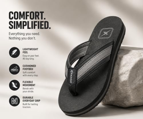 Image of Kraasa Fleece Slippers for Man | Slip-On Slippers
