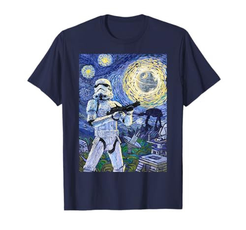 Image of Star Wars Stormtrooper Starry Night Graphic T-Shirt T-Shirt