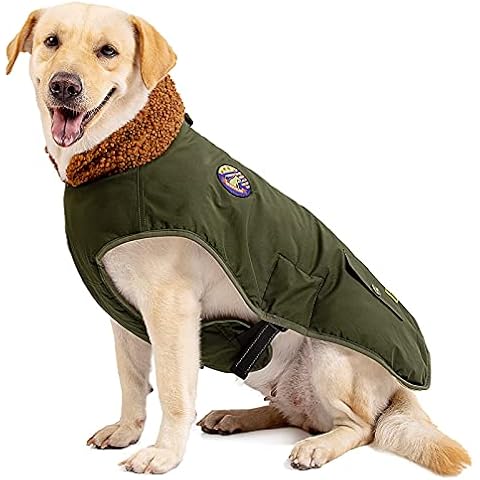 IREENUO Waterproof Dog Coat, Dog Winter Jacket for Medium Large Dogs, Warm Winter Dog Jacket Dog Cold Weather Coats with Adjustable Buckle for Fall Winter, 3XL Cover