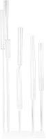 Vista 7 de Efavormart - Candelabro de acrílico transparente con 9 brazos, soporte para velas con base cuadrada, 4 pies de alto