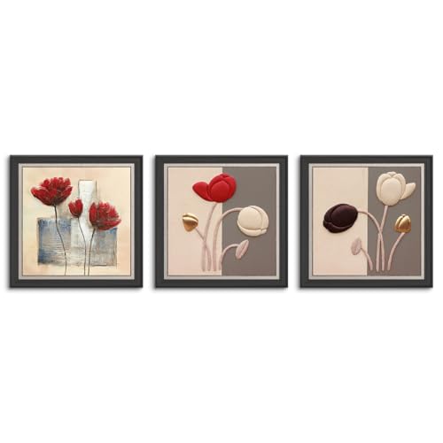 アート 絵画 花 シンプル ポスター 風水 玄関 油絵 パネル ゴールド シンプル 抽象画 花パネル オシャレな 花 リビング飾り 飲食店インテリア インテリア韓国 壁飾り生活 木枠付きの完成品