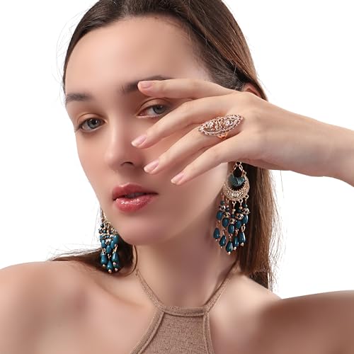 Bagues de déclaration pour femme style bohème et chic en soirée - 6