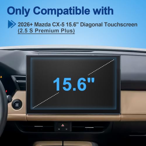 Coleya Anti-Glare Matte for 2026 Mazda CX-5 Screen Protector, Only for [2.5 S (Premium Plus)] 15.6-inch Diagonal Touchscreen, 9H Tempered Glass 2026 CX-5 Accessories Anti-Fingerprint 15.6" by Coleya - Used condition - Image 2
