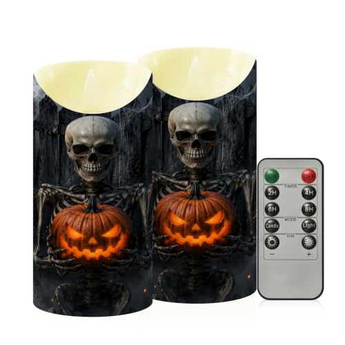 Velas LED de Halloween parpadeantes de plástico para crear ambientes mágicos en mesas