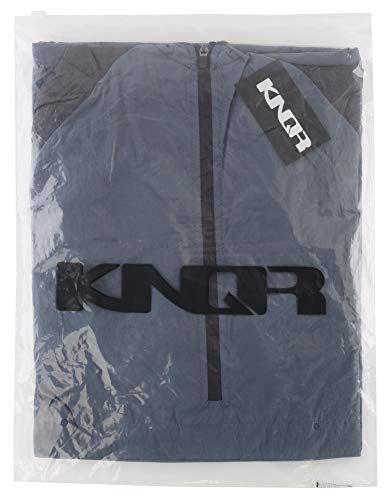 Knqr Men's Lightweight Zip Waterproof Running Hiking Anorak Windbreaker Jackets Active Hoodies Army/Charcoal S #TOP3