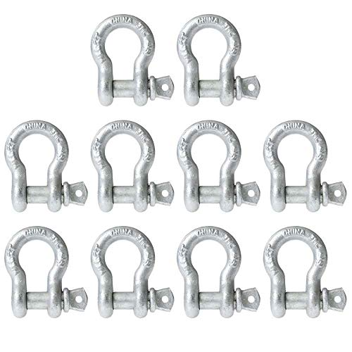 Exclusive Discount ๐ฅ US Cargo Control 5/8 Inch Galvanized Screw Pin Anchor Shackles in a 10 Pack โ Each with a 3.25 Ton Capacity Exclusive Discount ๐ฅ US Cargo Control 5/8 Inch Galvanized Screw Pin Anchor Shackles in a 10 Pack โ Each with a 3.25 Ton Capacity