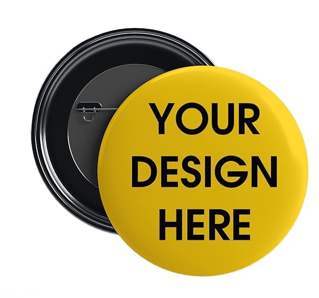 Custom Photo Design Logo Text Printed Pin Badge, Personalized Button Badge for Events Parties, Glossy Finish Water Resistant with Stainless Steel Pin, 58mm-image-19