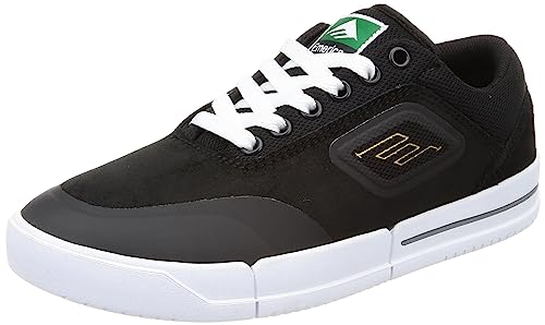 Emerica Men's Phocus G6 Shoe, Black/White/Gold, 7