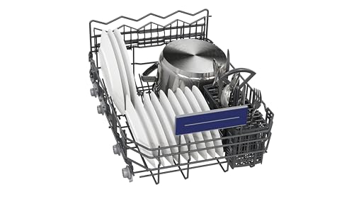 Siemens SR53ES25KE iQ300 teilintegrierter Geschirrspüler, 45 cm, 10  Maßgedecke, smartStart, varioSpeed Plus, autoOpen dry, besonders leise, gebürsteter Stahl