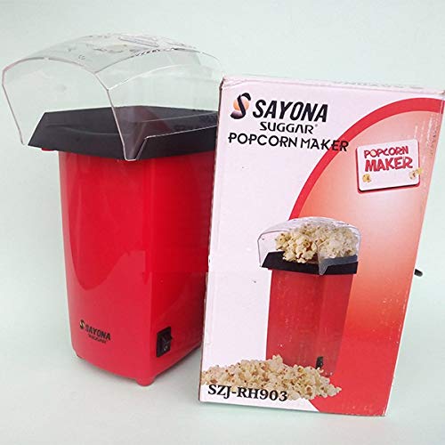 Hot Air Popcorn Popper Electric Machine Snack Maker with Removable Lid (Multicolor)-image-17
