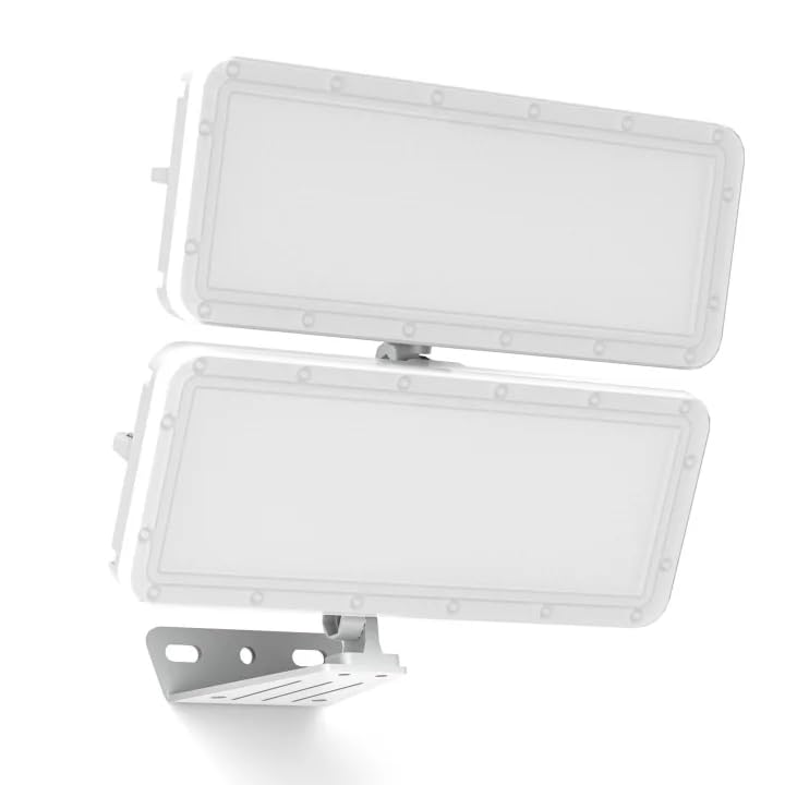 200W LED Flood Lights Outdoor, 2026 Lite New Upgraded Security Light, 20000LM Super Bright Stadium Lights, 6000K Daylight White, IP65 Waterproof, Adjustable Exterior Floodlight for House Yard- Grau