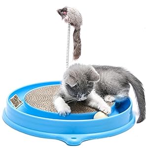AUOON Cat Scratcher Toy, Cat Toy, Scratch pad,Scratching Toy,Post Pad Interactive Training Exercise Mouse Play Toy with Ball for Cat Kitty Puppy
