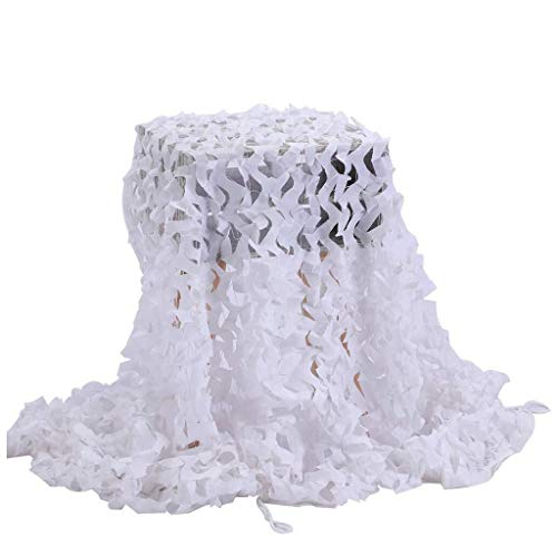 Filet de camouflage renforcé blanc contre la chaleur pour déco et loisirs outdoor