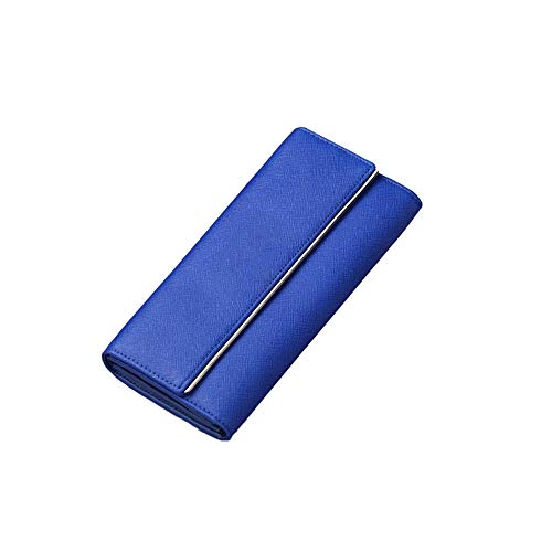 Chyuanhua Damen Clutch Lange Damen-Clutch-Bag Einfache Atmosphäre Täglichen Gebrauch Hochzeit Cocktail-Ball Perfekt für Partyhochzeiten (Color : Blue, Size : 19x3.5x9.5cm) Cover