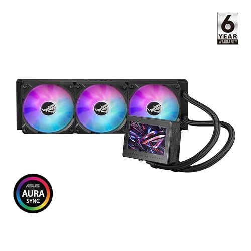 Image of Asus ROG Strix Helios GX601 RGB Mid-Tower Computer Case for up to EATX Motherboards with USB 3.1 & ROG Ryujin III 360 ARGB All-in-one Liquid CPU Cooler with 360mm Radiator. Asetek 8th gen Pump
