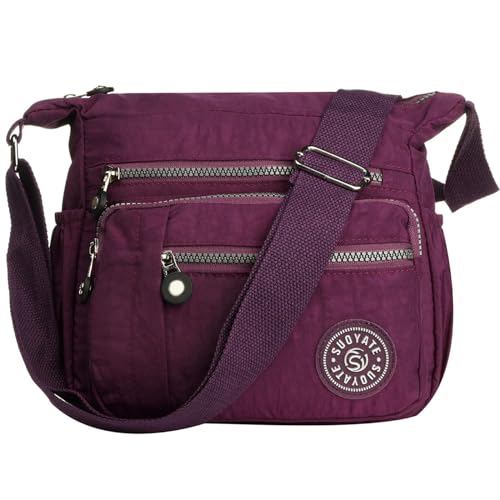 Sac à bandoulière femme fini le désordre avec les poches multiples