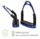AMKA Steigbügel mit Gelenk dunkelblau Sicherheitssteigbügel Steigbügel Flexible Safety Stirrups Horse Riding