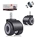 Anyke 2" Office Chair Wheels Replacement Upgrade Design Chair Casters Heavy Duty with 4 Bearings 700LBS Protect Hardwood Floors No More Chair Mat Set of 5