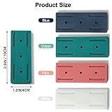CHNLML 12PCS Power Strip Holder, Adhesive Punch-Free Socket Holder, Self Adhesive Socket Desktop Fixer, Socket Holder Wall Mount and 8 Cable Clips