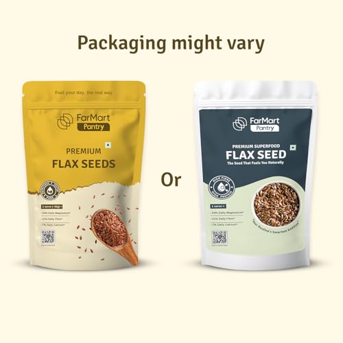 Image of FarMart Pantry Flax Seed 200g(Pack of 2) | Raw, Unroasted | Rich in Omega-3 & Fibre | Supports Digestion & Heart Health |