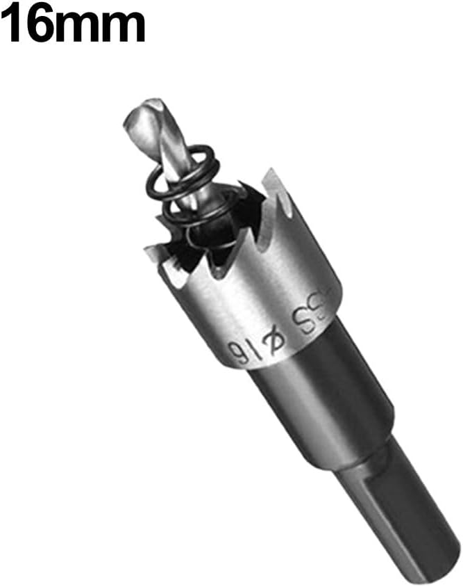 Stainless Steel Hole Expander Tool for Metal Sheets – 16mm to 200mm Adjustable Hole Enlarger, Includes Drill Bit Set for Door Viewer Installation, Compatible(16mm)