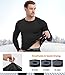 Dalavch 5 Pack Men’s Compression Shirts Long Sleeve Athletic Workout Rash Guard Gym Active Sports Undershirt Base Layer Top 2 Black 2 White 1 Blue XX-Large