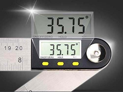 Digital Protractor Inclinometer Goniometer, Measuring range: 0-360 Degree, Length: 0-200mm / 7 Inch